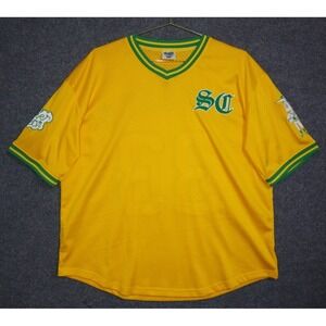 Jose Canseco Jersey Men XL Yellow Exclusive Sneaker Con Limited Rare 33 EUC